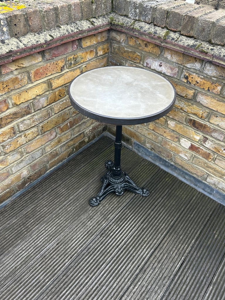 image for Vintage cast iron bistro table 