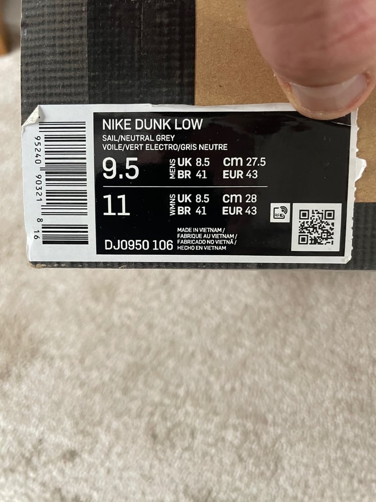 Nike dunk off-white 100% authentic og box 
