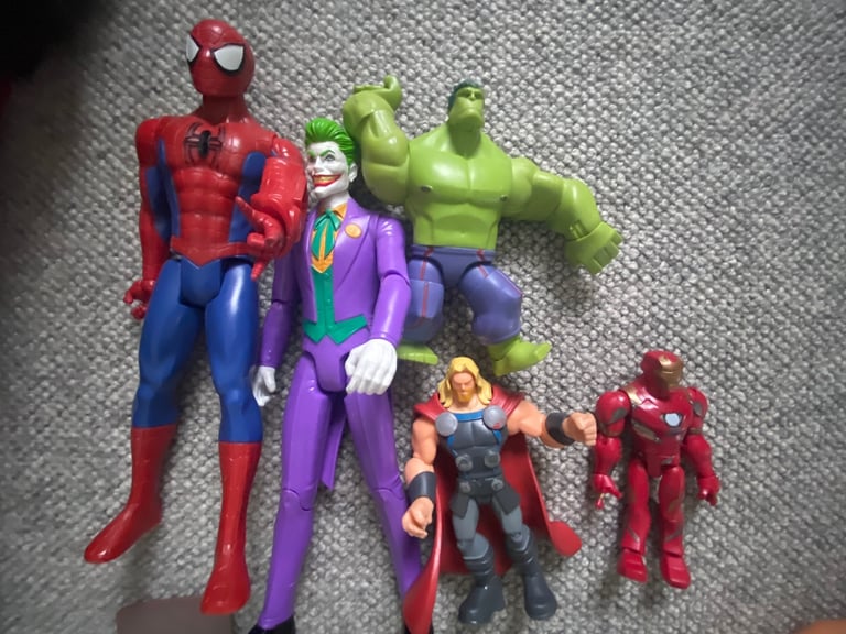 Marvel characters and Stretch Armstong