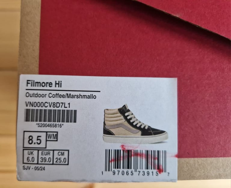 Vans Filmore Hi Outdoor Coffee/Marshmallo Hi Top Trainers