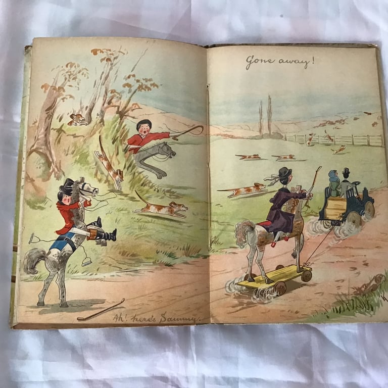  Rare Antique 1st Edtn book Sammy goes a hunting by Kathleen Ainslie published 1906