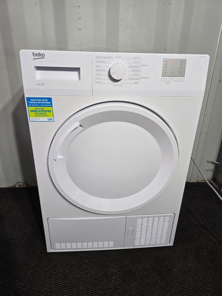Free Delivery - Beko Condenser Tumble Dryer 7KG (£200)