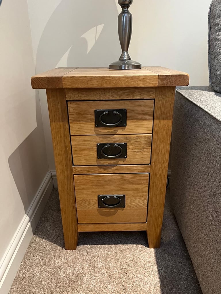 image for Bedside table or lamp table solid oak 