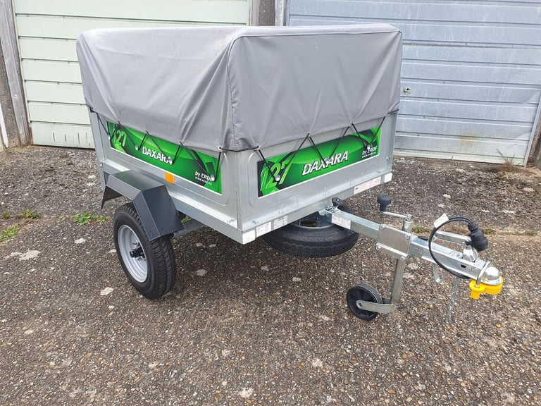 Daxara 127 Trailer with high frame and cover 