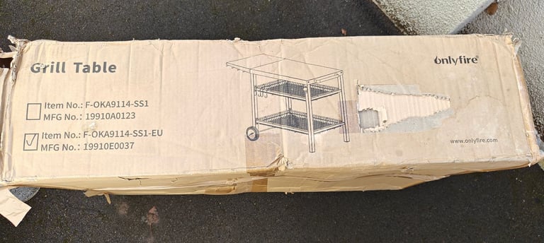 image for Onlyfire Heavy Duty BBQ Trolley Food Prep