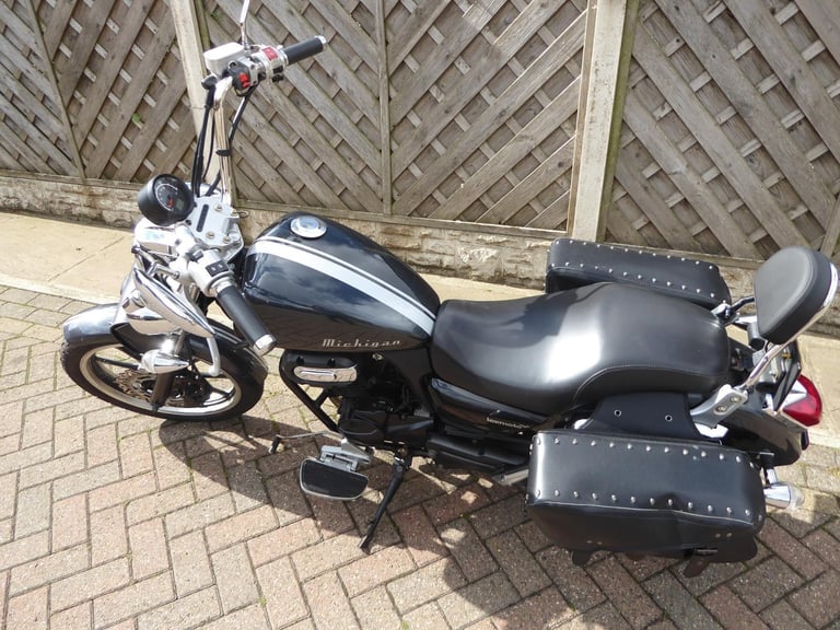 LEXMOTO MICHIGAN 125 CRUISER 16 REG VERY LOW MILES STAINLESS EXHUAST LONG MOT