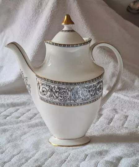 image for Rare Royal Doulton Baronet H4999 Coffee Pot with Lid-English Fine Bone China-Never used