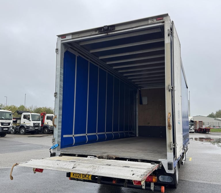 2021 21 Plate Euro 6, Mitsubishi Canter 7C18 20ft Curtainside Body Tail Lift 