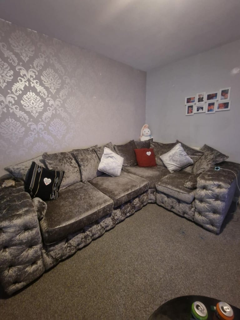 image for Ashton chesterfield corner sofa with matching arm chair
