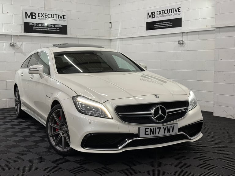 2017 17 MERCEDES BENZ CLS63 S AMG 5.5 V8 BI-TURBO 585 BHP SHOOTING BRAKE WHITE