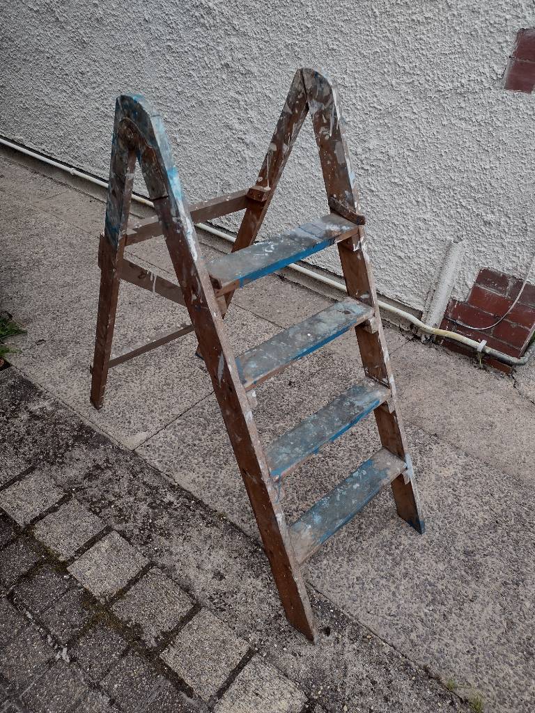 Vintage wood ladder