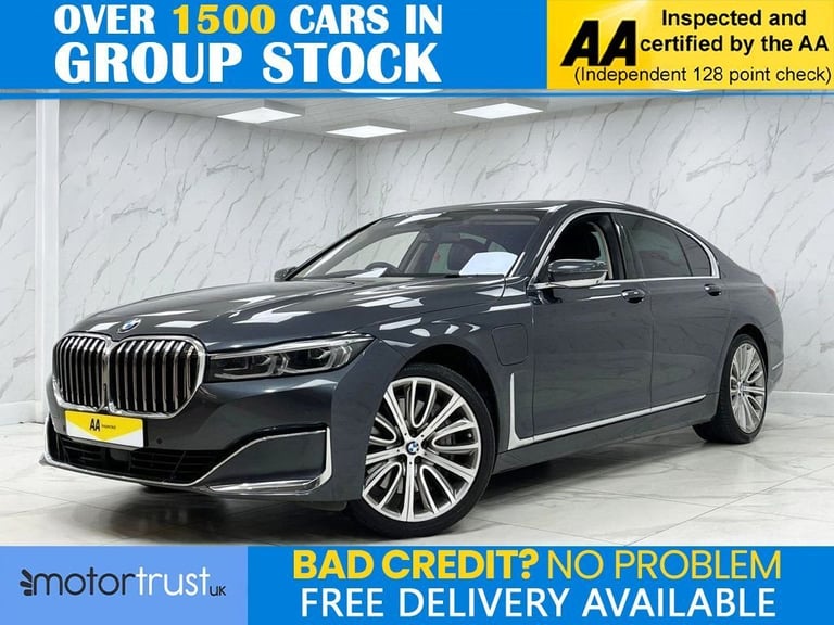 image for 2019 BMW 7 Series 3.0 745e 12kWh Saloon 4dr Petrol Plug-in Hybrid Auto Euro 6 (s/s) (394 ps) Salo...