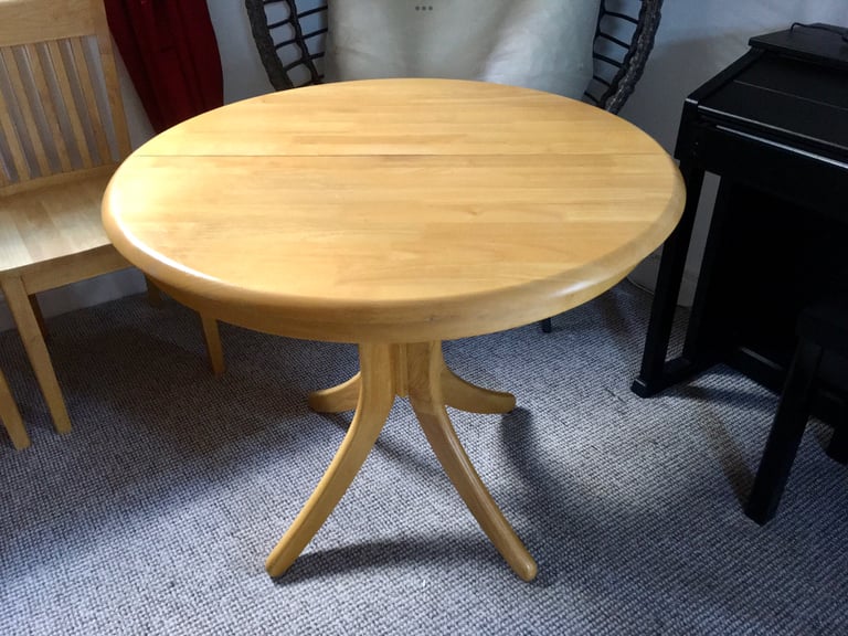 Round wood table for Sale | Dining Tables & Chairs | Gumtree