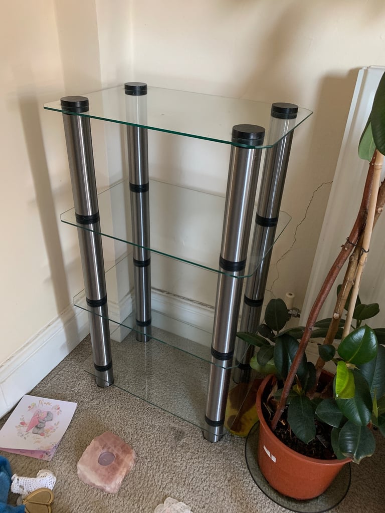 image for Optimum 4 tier Hi-Fi AV Stand glass 