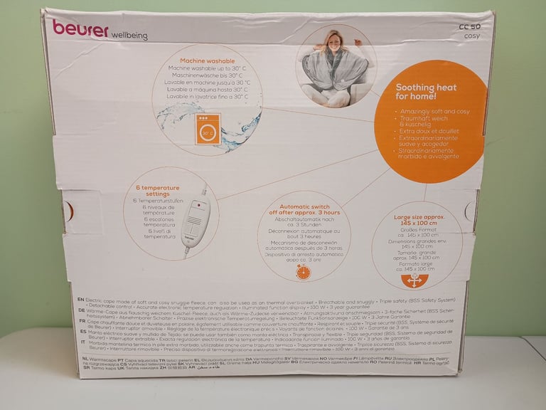 Beurer Wellbeing Heated Cosy Cape CC50