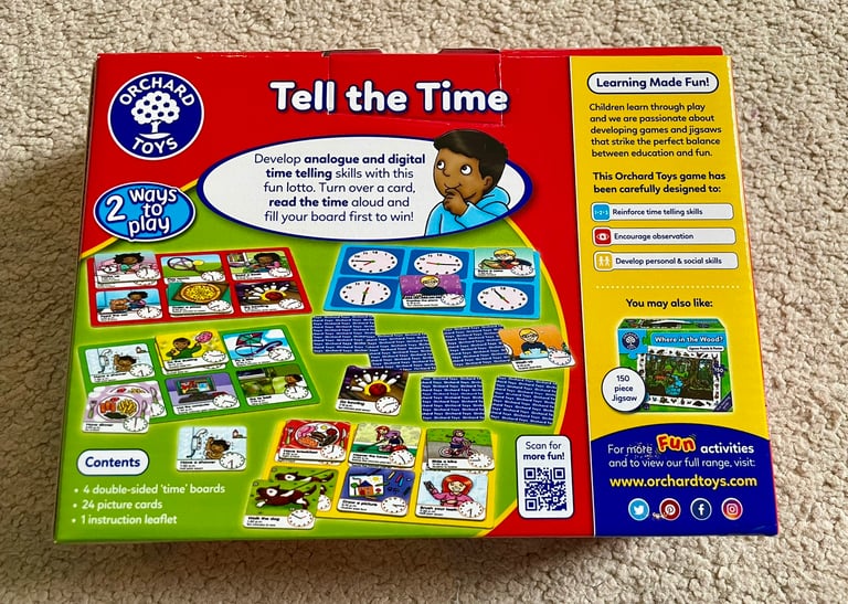 Oxford Toys “Tell the Time” board game
