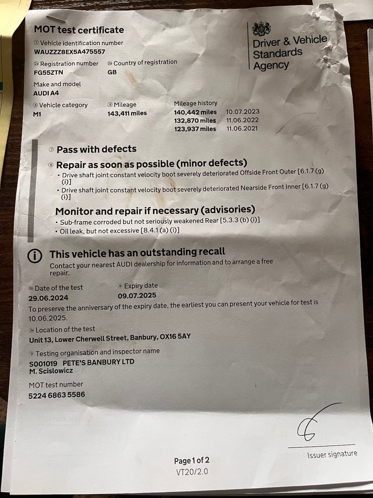 Audi, A4, Estate, 2005, Manual, 1984 (cc), 5 doors