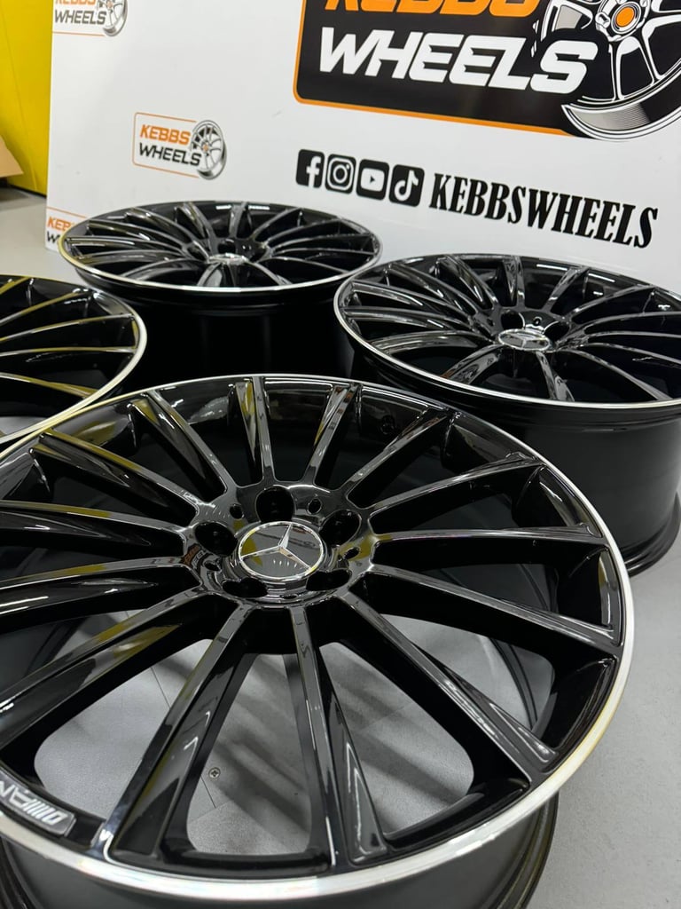 20" MERCEDES TURBINE TWIST REPLACEMENT ALLOY WHEELS C CLASS E CLASS S CLASS 