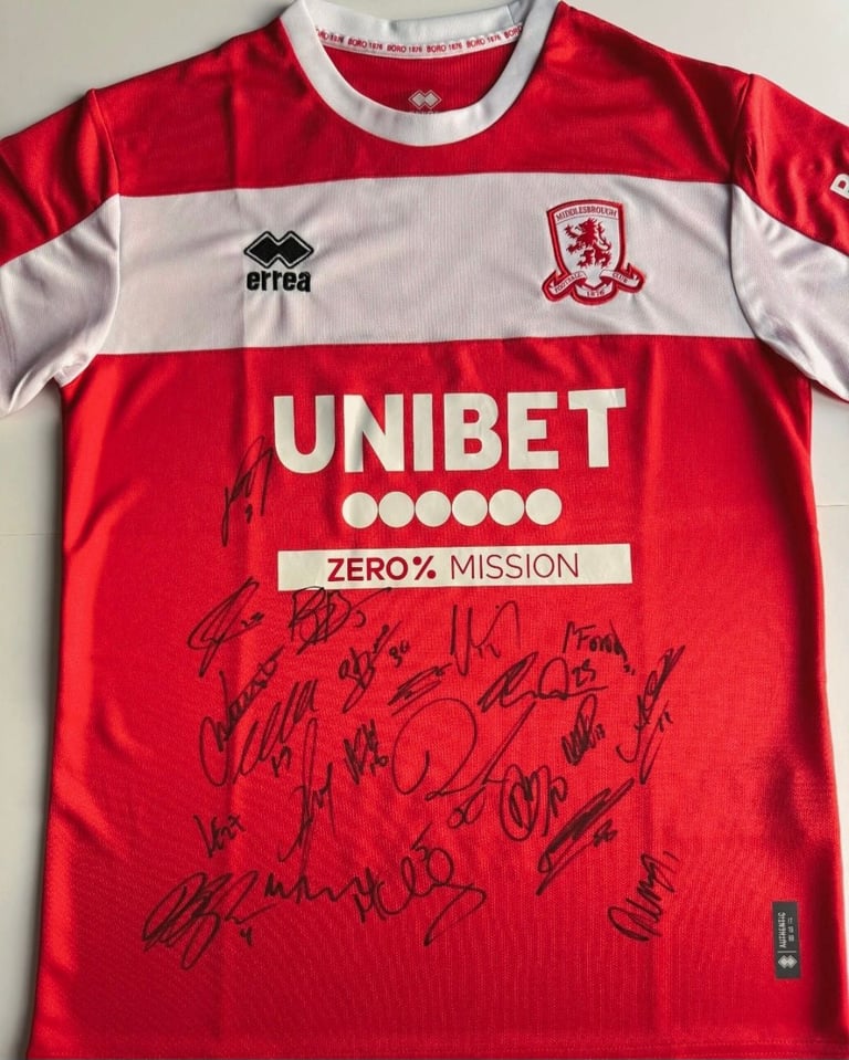 MIDDLESBROUGH SIGNED SHIRT