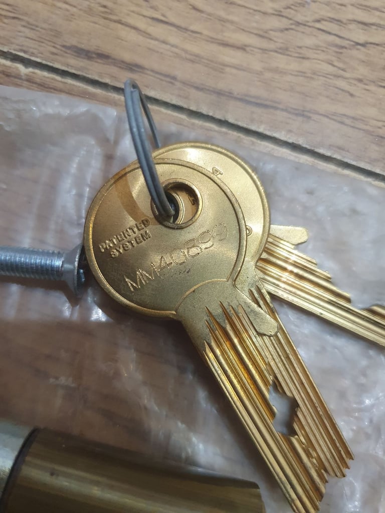 Unbranded Euro Cylinder Double Door Lock 6 pin 35/45 80mm + 3 keys