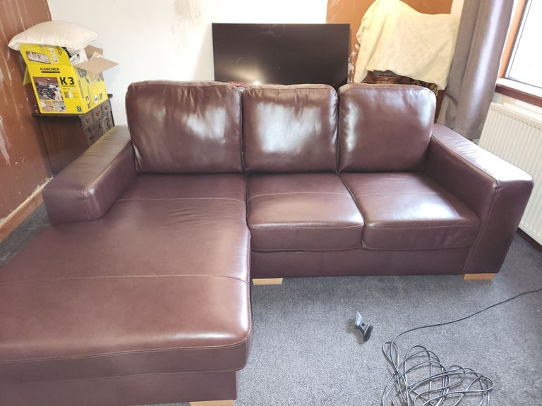 Leather sofa by Next