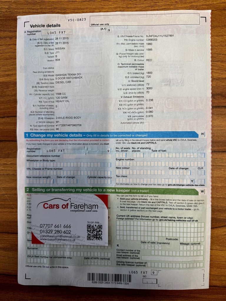Nissan Qashqai 1.6 dCi Tekna 2WD Euro 6 5dr DIESEL MANUAL 2015/65