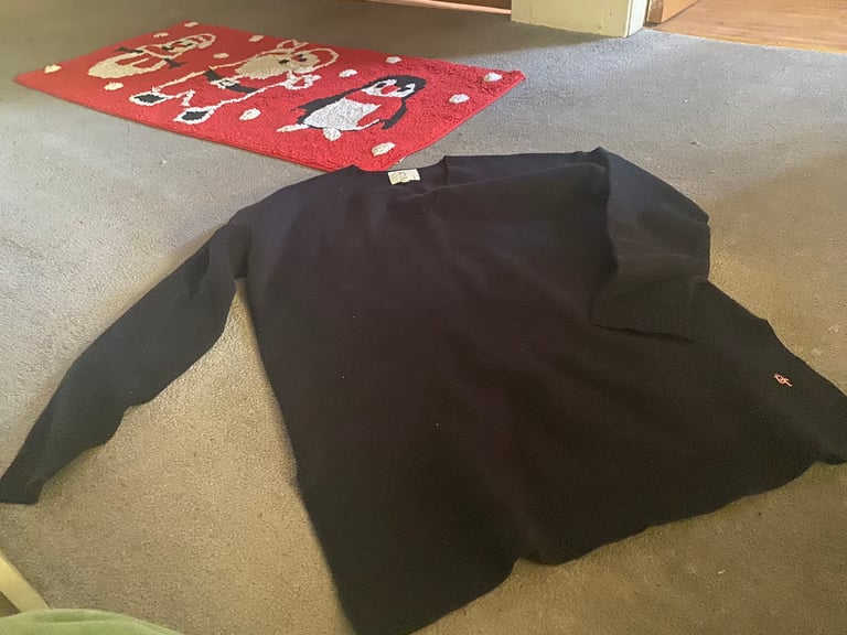 image for Navy next v neck jumper