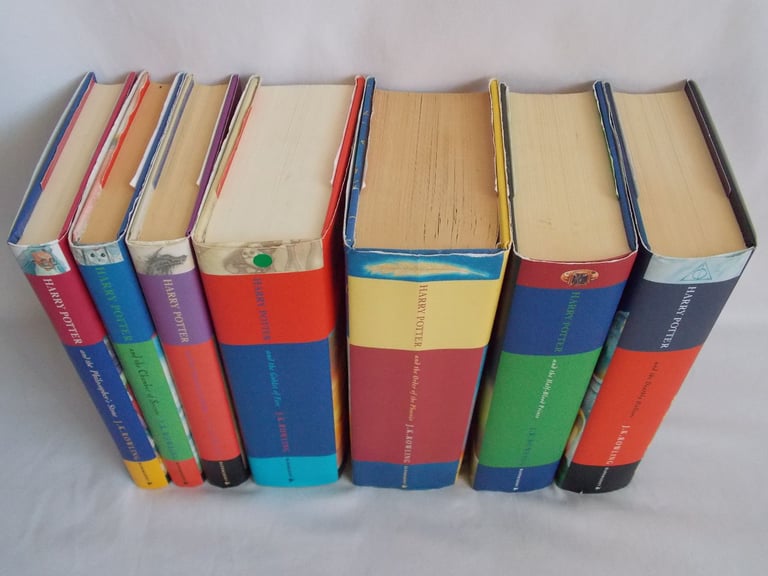 Harry Potter 1st Edition 1 -7 Hardback Set Bloomsbury Book Set Errors (A)