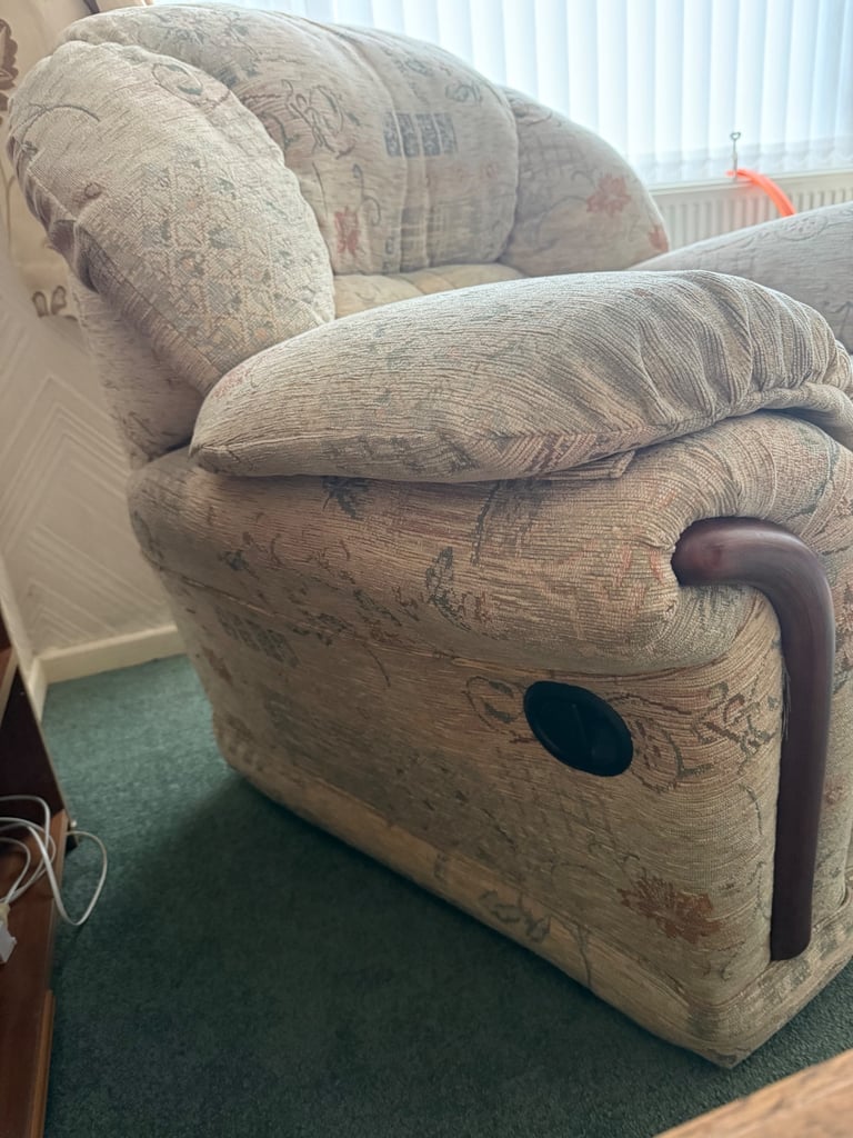 3-Piece Sofa Suite - one 3-Seater Sofa and two single Recliners