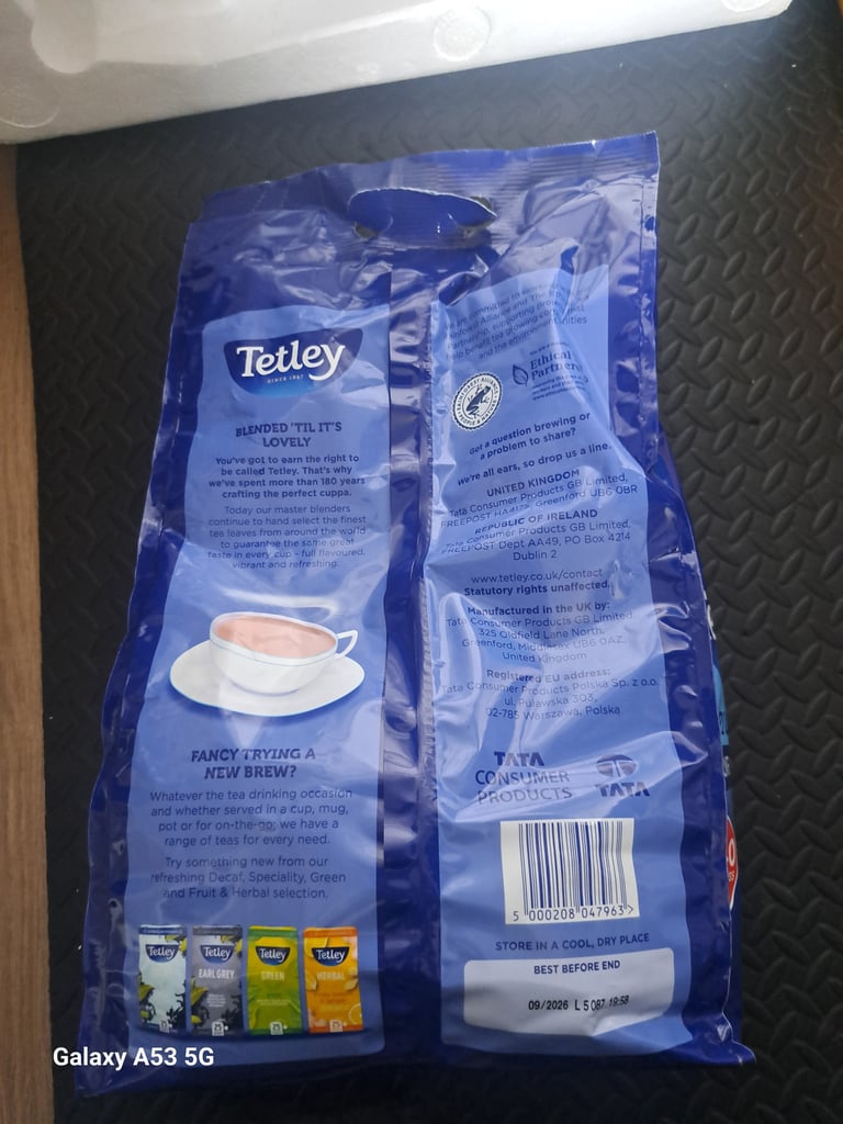 image for 440 Tetley teabags