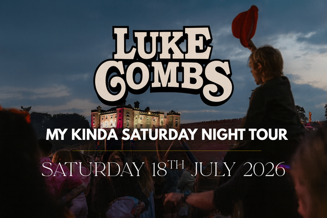 image for 2 standing + Luke Combs Slane Castle Red zone 