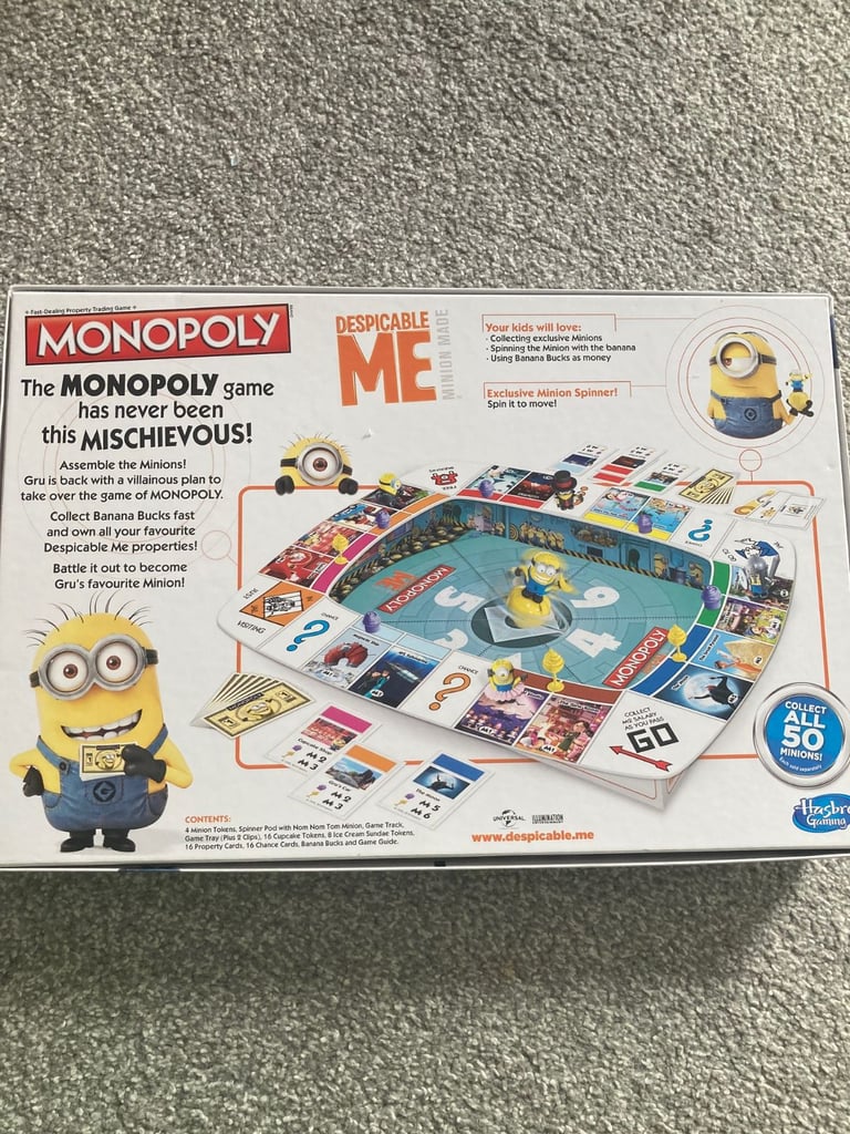 Kids Minions Monopoly Board Game
