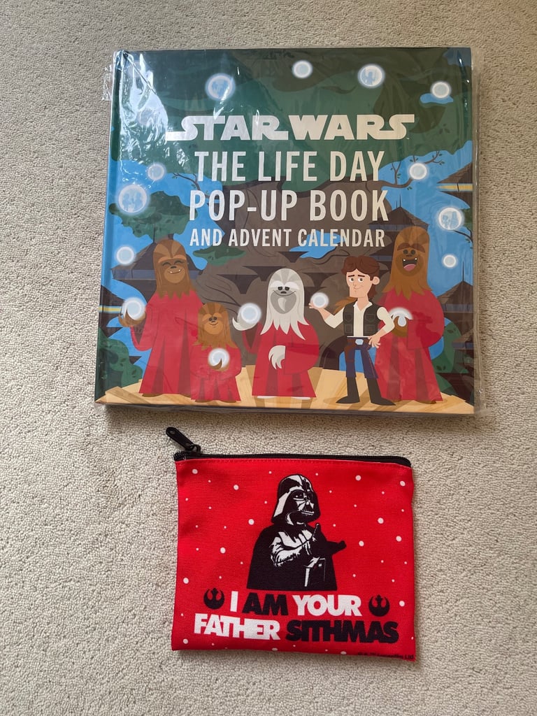 image for Star Wars Pop-up Book and Advent Calendar and pencil case. £10. Collect Chichester