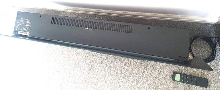 Be Modern Black Glass Electric Fireplace Suite with Remote and Plinth