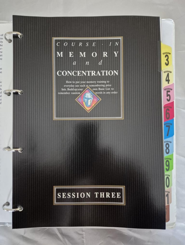 “You can remember”. A home study course in Memory and Concentration by Dr Bruno Furst.