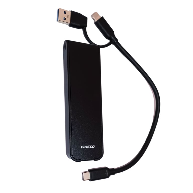image for 1TB M.2 NVMe SSD [external] USB-C with USB-C Cable & USB-A adapter