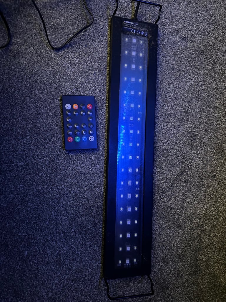 Nicrew c10 45-60cm remote control 24/7 aquarium light