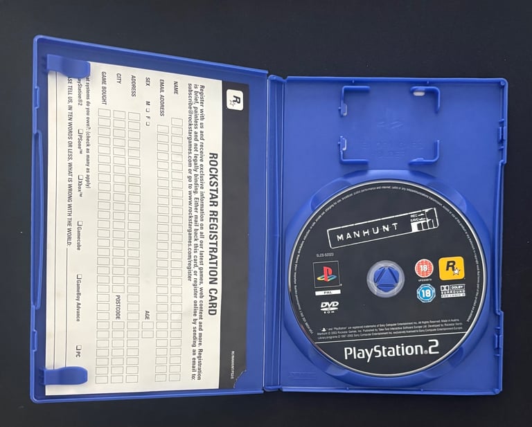 Manhunt | PlayStation 2  | good condition | Tested & Playable, Quick Dispatch