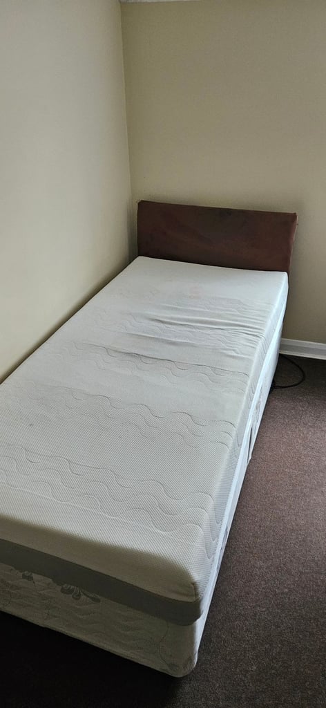 image for Single bed + mattress