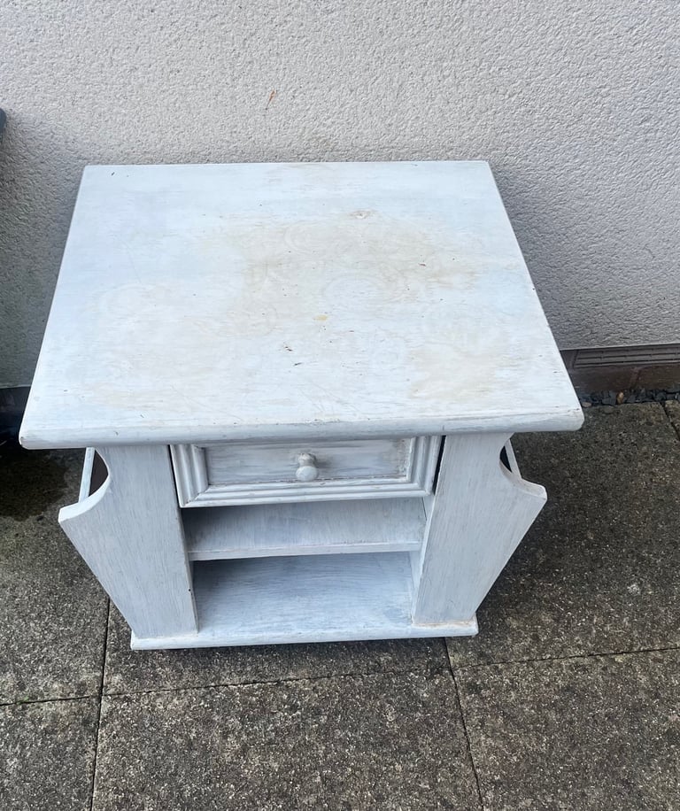 Two wood tables
