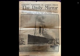 Vintage Newspaper. May 8th 1915