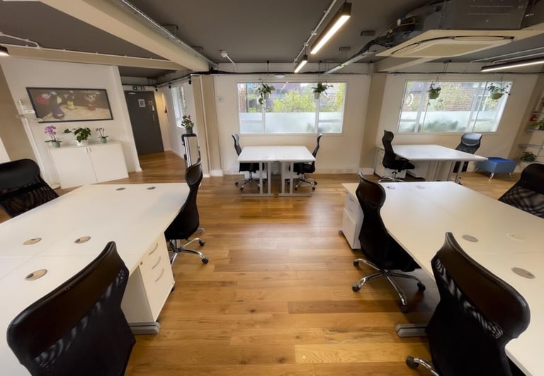 Furnished offices to rent in *Shoreditch*. Office Spaces for 3 to 65 desks EC1