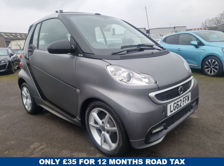 2012 smart fortwo 1.0 Pulse Cabriolet 2dr Petrol SoftTouch Euro 5 (84 bhp) Convertible Petrol Aut...