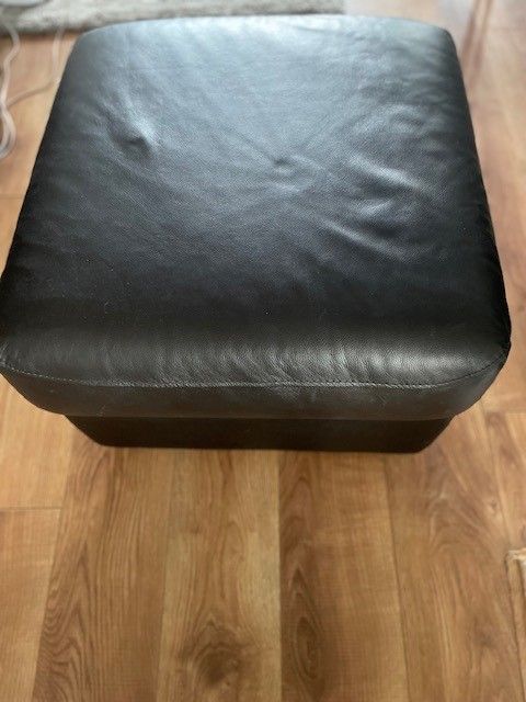 Dark Brown Leather 3 Piece Suite