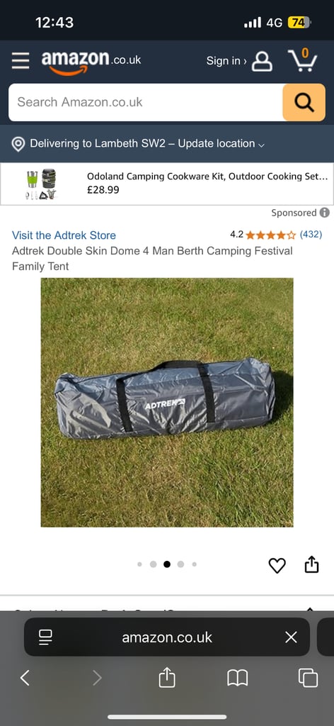 Adtrek camping tent 