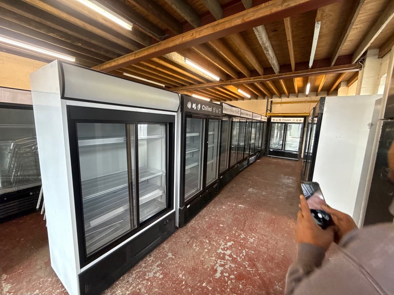 Commercial upright display fridge or freezer display cafe shop supermarket 