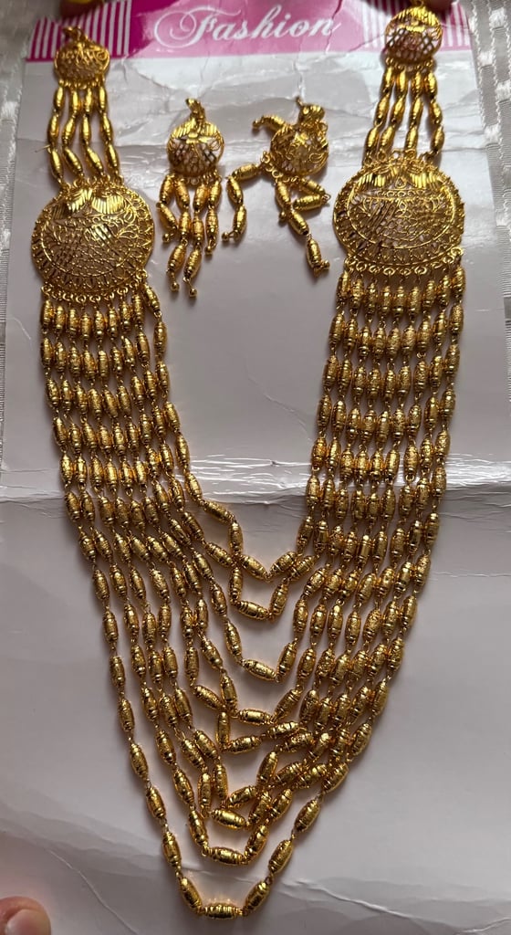 Multilayer Necklace and Earrings Set 