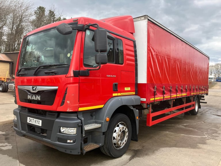 2017 MAN TGM 18.250 18 TON CURTAIN SIDE TRUCK EURO 6