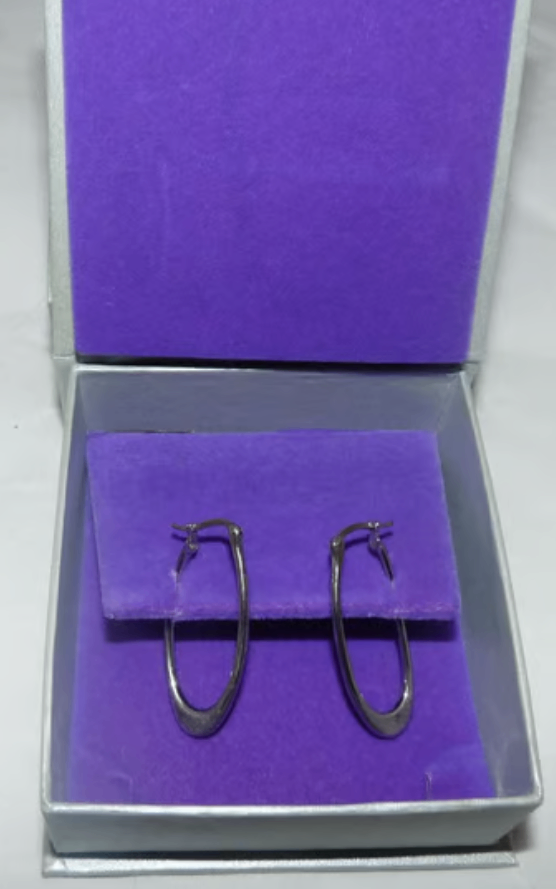 image for Sterling Silver Closeout Hoop Earrings By Joy