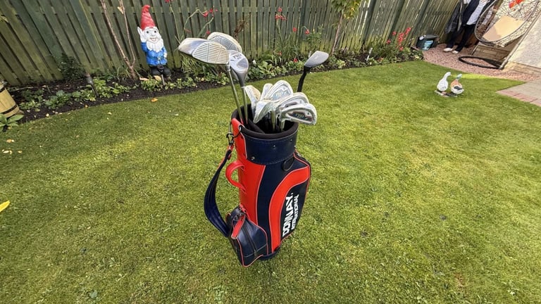 MEN'S LEFT HAND / BRAND NEW GOLF SET / Driver, 3 & 5 Woods / 3-SW Irons / Putter / Golf Bag